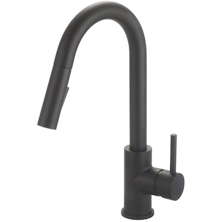Olympia Single Handle Pull-Down Kitchen Faucet in Matte Black K-5080-MB